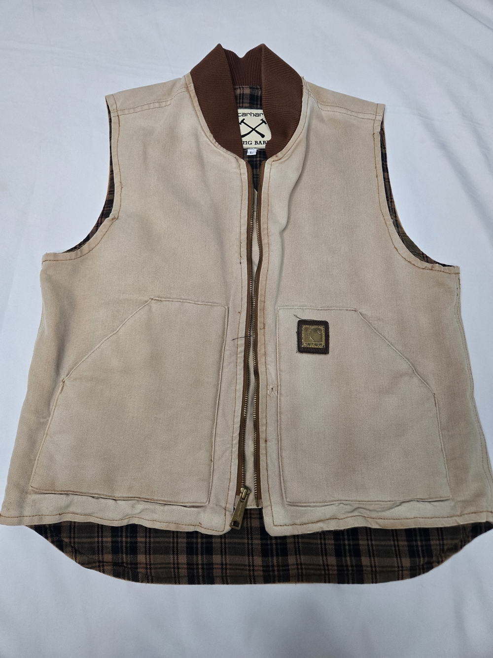 Carhartt King Baby V01 Men’s Tan Workwear Duck Vest